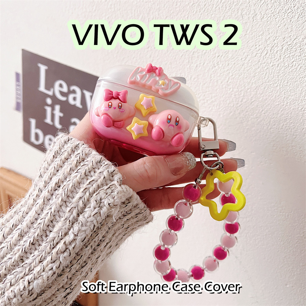 【快速發貨】適用於VIVO Tws 2 Case DIY 立體裝飾可愛奶油色系列軟矽膠耳機套外殼保護套