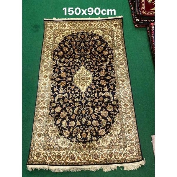 波斯地毯-喀什米爾頂級蠶絲地毯－波斯地毯/掛毯/壁毯/坐毯/魔毯  尺寸約：90x150cm