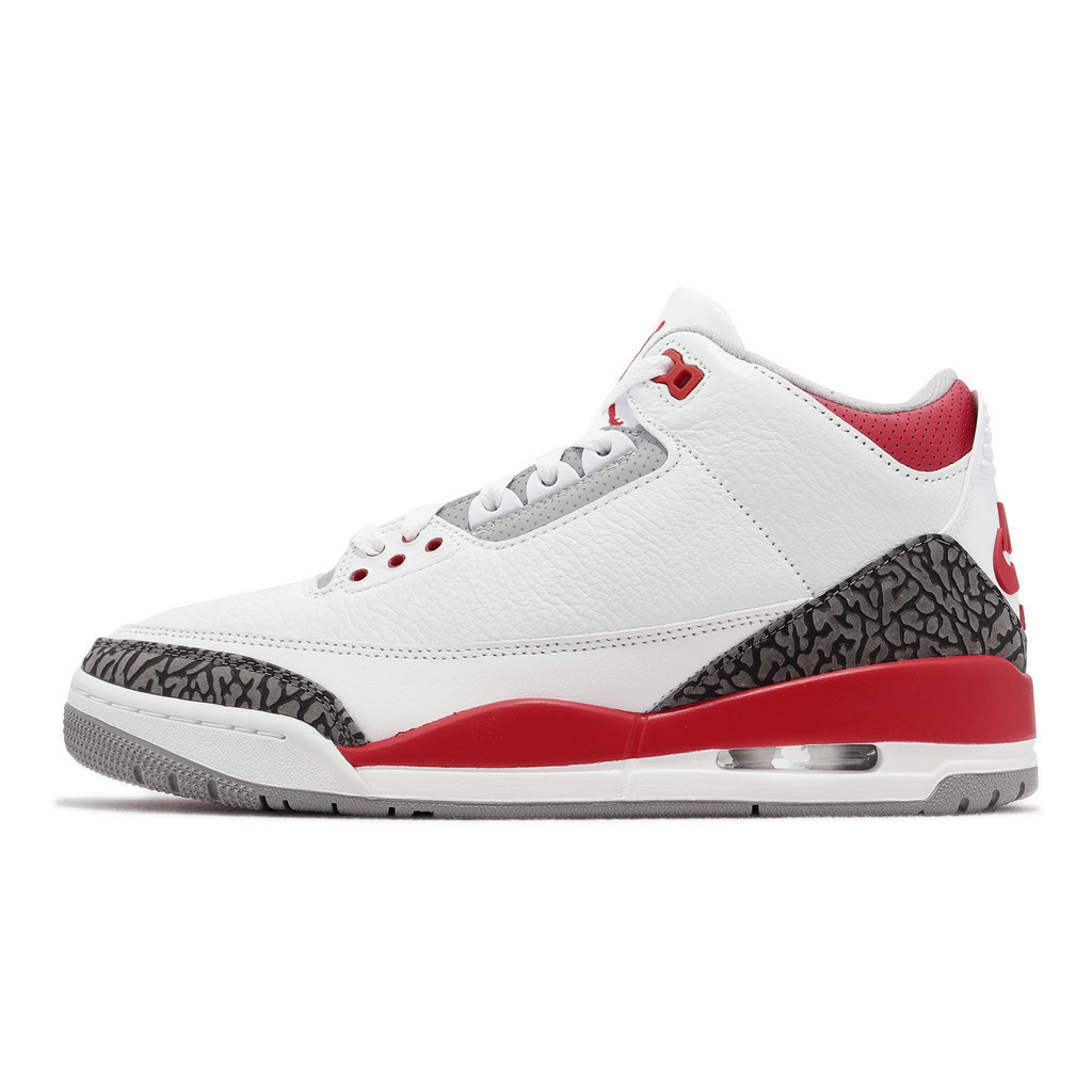 Air Jordan 3 Retro Fire Red OG 老屁股 白紅灰 爆裂紋 男鞋 ACS DN3707-160