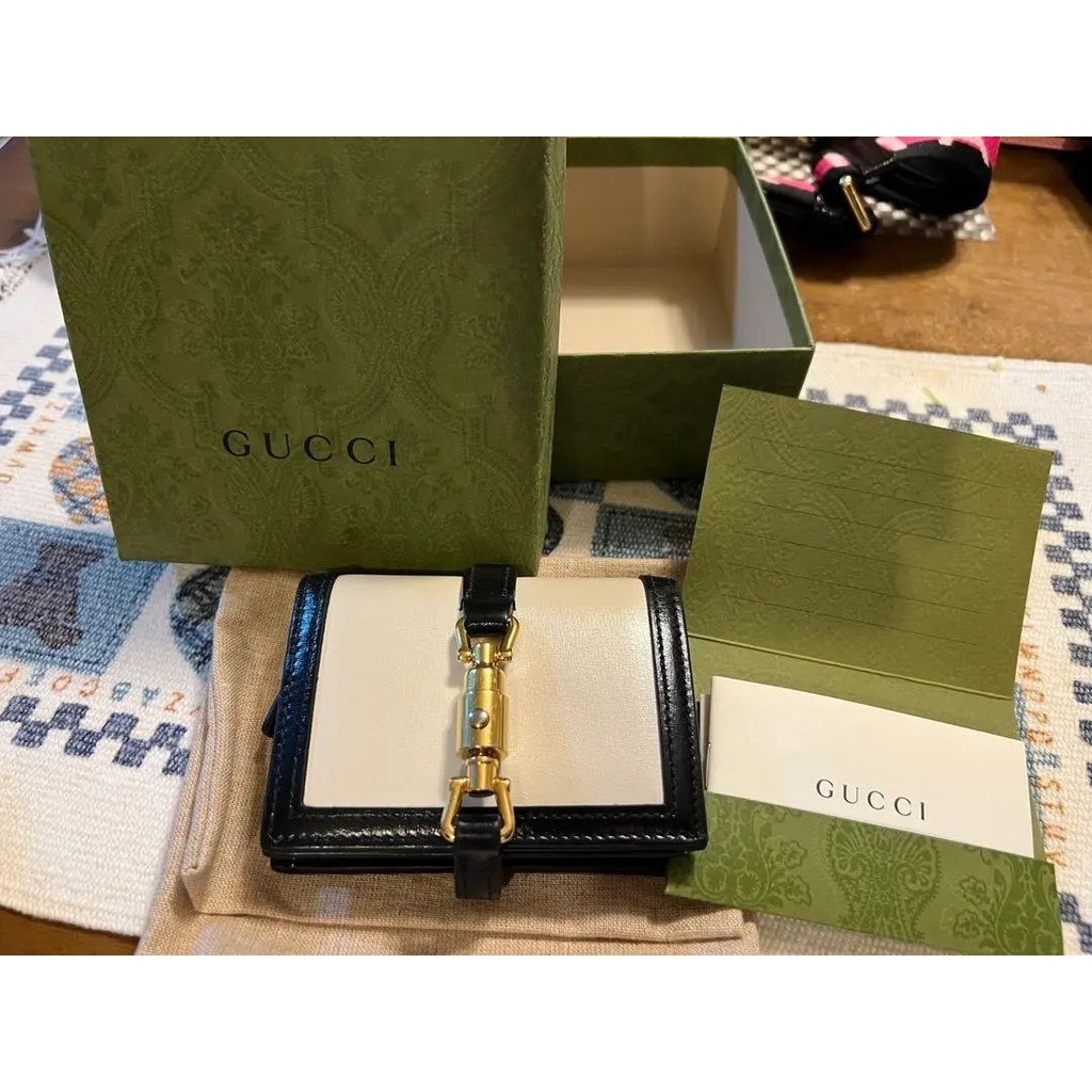 GUCCI 古馳 錢包 卡套 New Jackie 賈姬包 對折 日本直送 二手