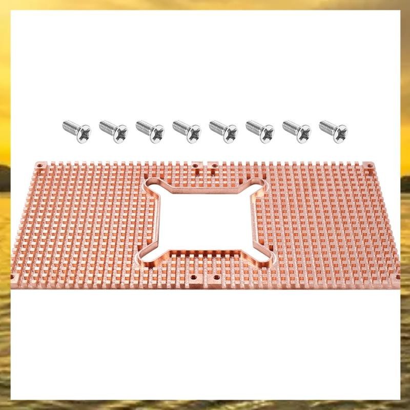 (Z I H F)For RTX 3060 3080 3090背板純銅散熱片顯卡內存輔助散熱器90X180MM