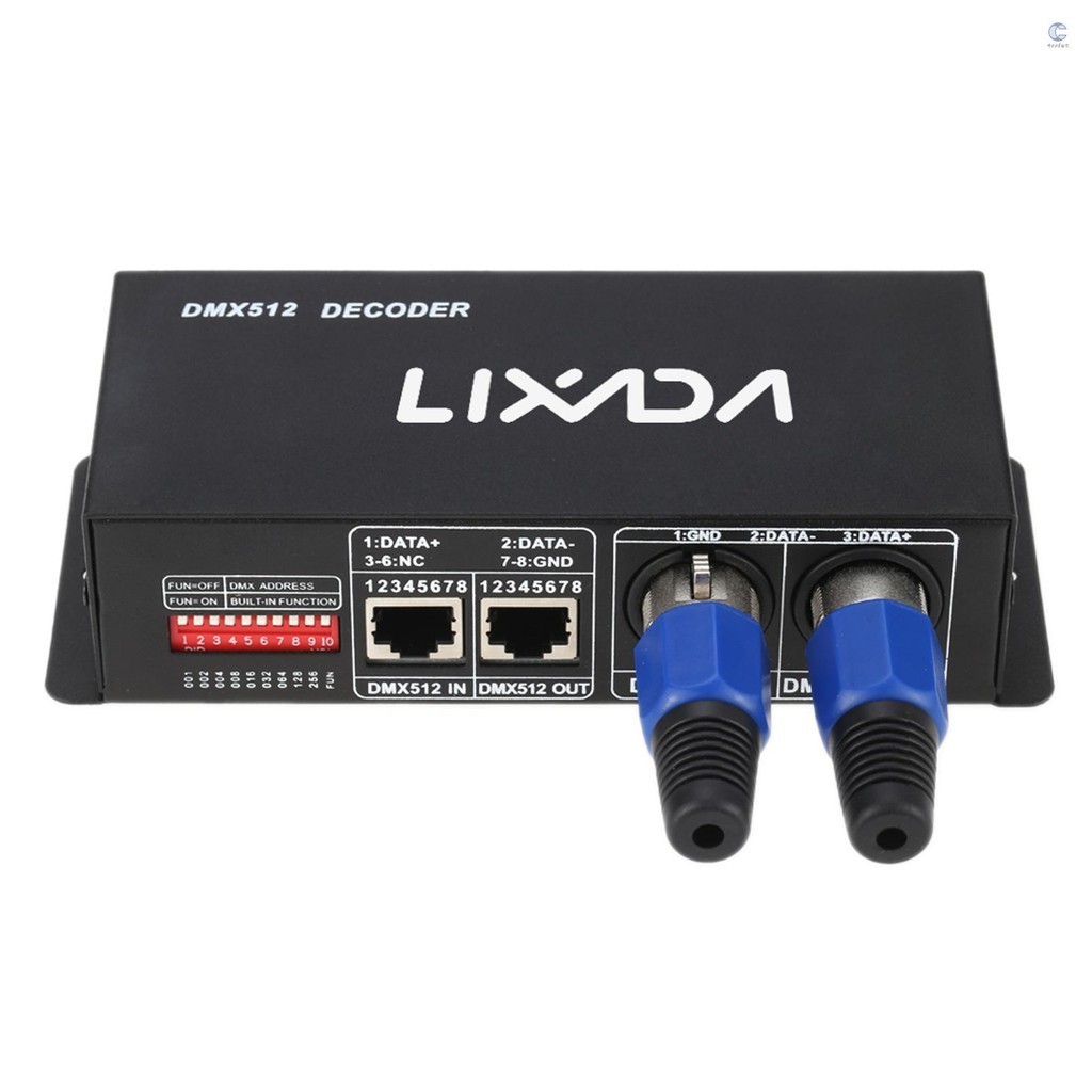 Lixada DMX512 4CH*4A解碼器LED控制器4通道驅動器