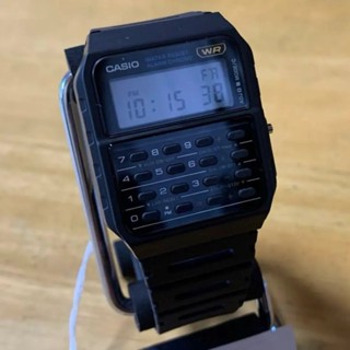 近全新 CASIO 手錶 DATA BANK CALCULATOR 黑色 日本直送 二手