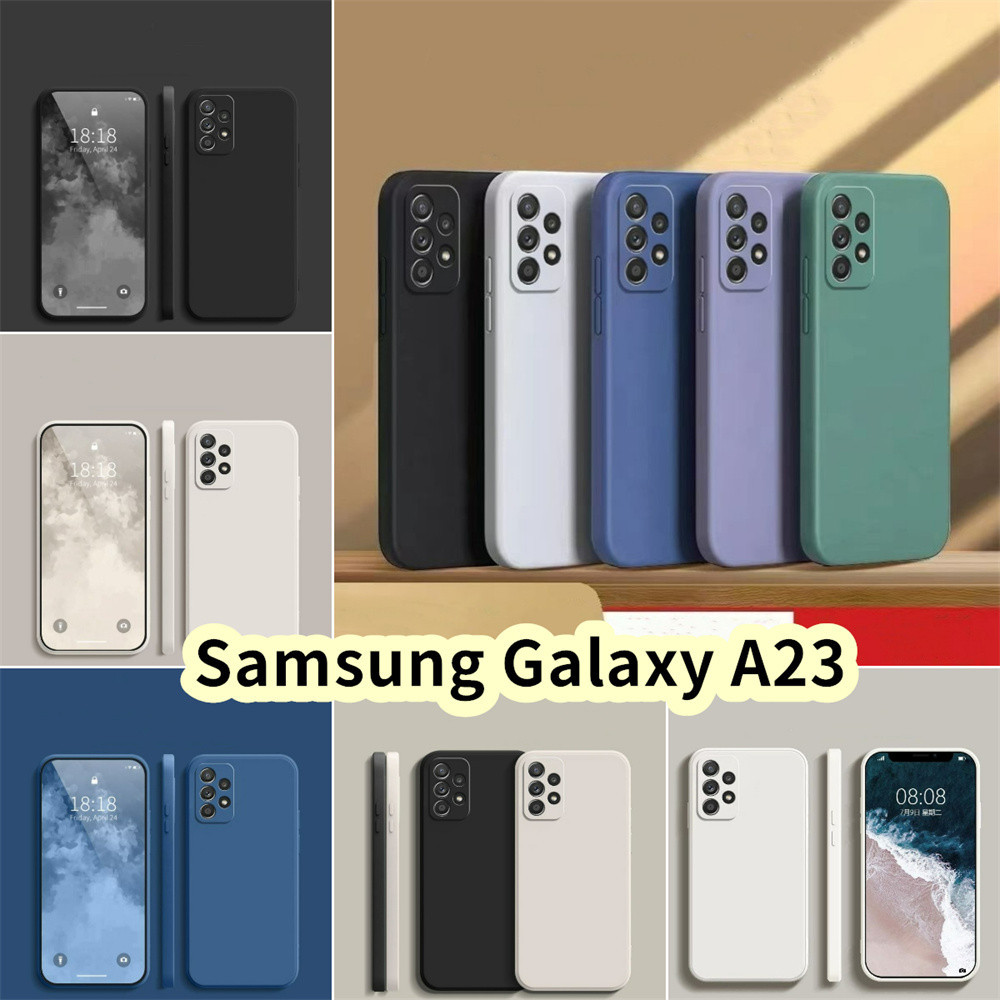 SAMSUNG 【吉田】適用於三星 Galaxy A23 矽膠全保護殼防污彩色手機殼保護套