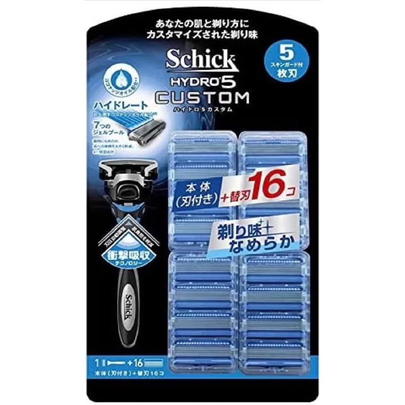 日本 Schick 5刀片刮鬍刀 17個替換刀頭 水次元 5 舒適水次元5 敏感肌 HYDRO 保濕舒適 舒適牌水次元