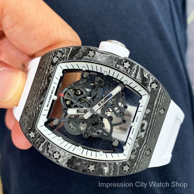 （RM）限量碳纖維手動機械男士手錶RM055奢侈品表鐘錶腕