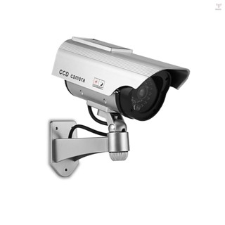 假安全攝像頭假攝像頭模擬監控攝像頭帶閃光燈室內室外用於家庭商務警告安全使用
