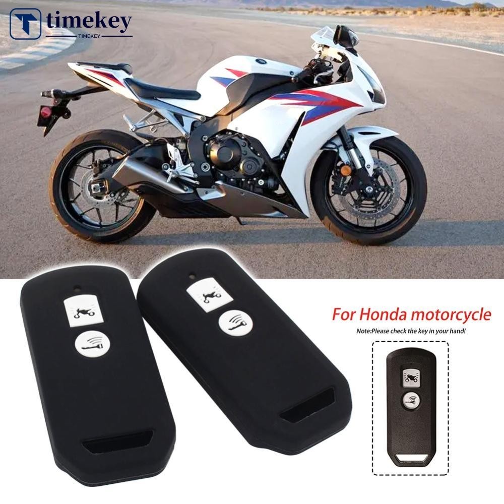 HONDA Timekey 摩托車 2 按鈕智能鑰匙盒蓋矽膠適用於本田 PCX 150 混合動力 X-ADV SH125