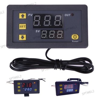 12v 24v 110v 220v AC DC LED 數顯溫度控制器恆溫器傳感器調節器加熱/冷卻控制 q1 TW6L2