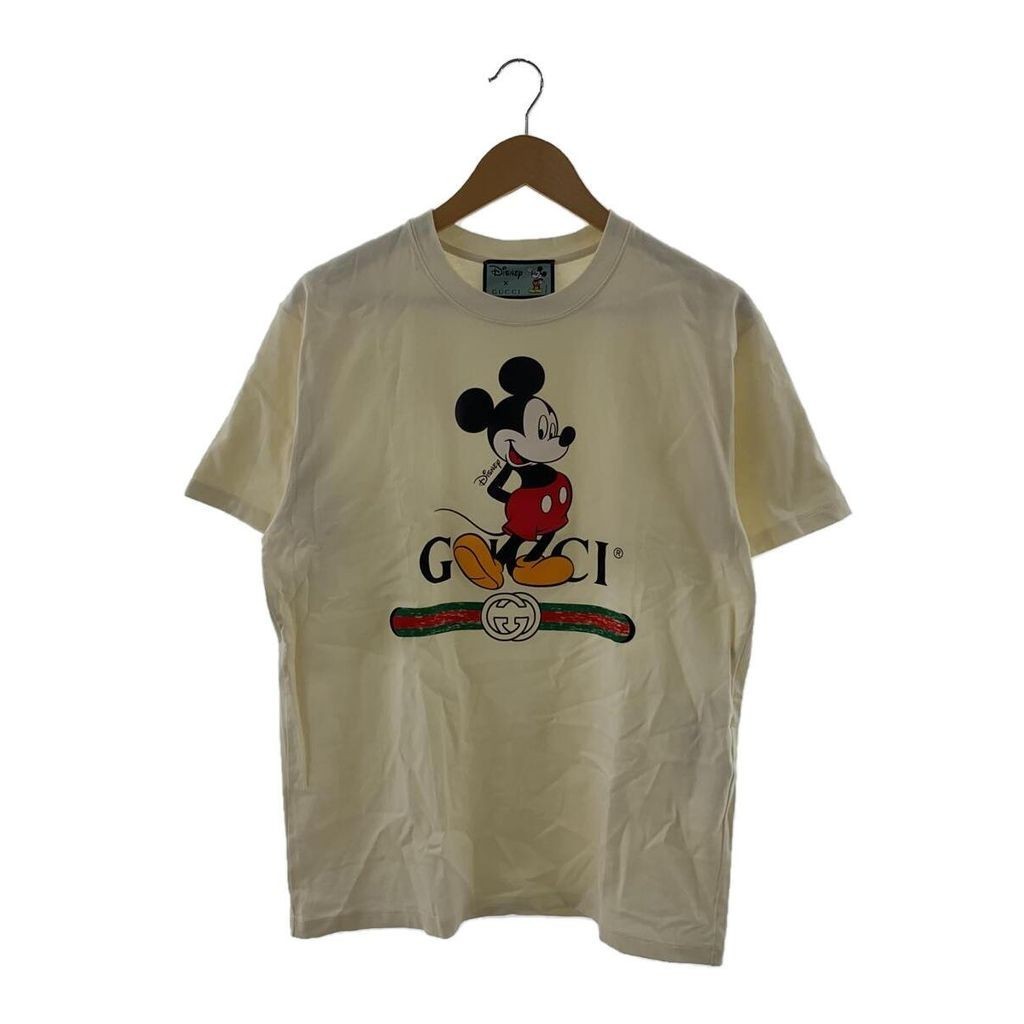 GUCCI 古馳 T恤 襯衫Disney× Gucci棉象牙白 日本直送 二手