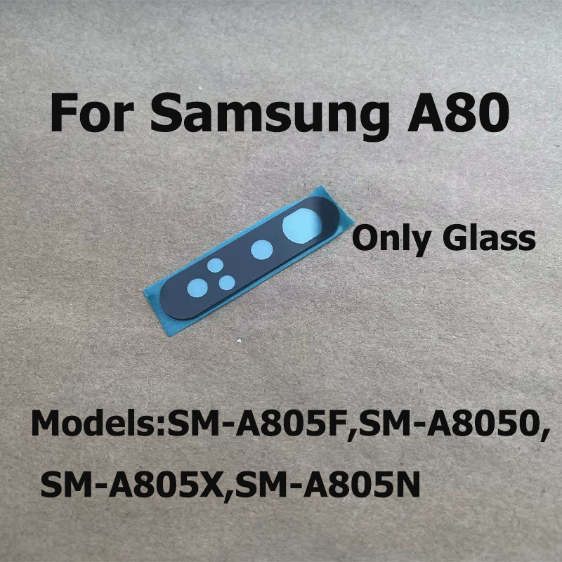 SAMSUNG 適用於三星 Galaxy A80 後置攝像頭玻璃鏡頭帶貼紙更換備件