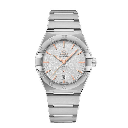 鏈帶自動系列精鋼表/精鋼灰色毫米星座錶殼 OMEGA39腕錶 男士 錶盤機芯⌚Omegafan⌚ Watch 機械