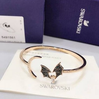 【現貨+包裝盒】Swarovski 施華洛世奇 蝙蝠手鐲 手環 PROSPERITY 神秘蝙蝠 雅緻月亮開口 女手鍊 防