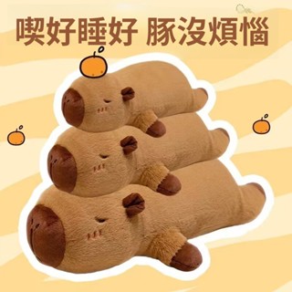 💗特惠💗卡皮巴拉公仔 大號水豚毛絨玩具 玩偶 睡覺抱枕布娃娃 男女孩生日禮物