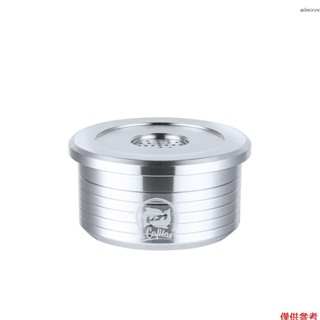 Cafilas 不鏽鋼可重複使用咖啡膠囊 適用 AAA 3A C225/delta q NDIQ7323（無奶泡按鍵款）