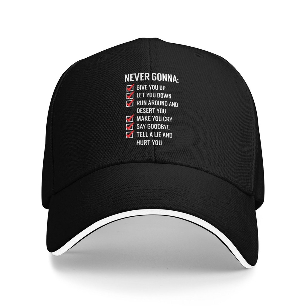 Rick Astley Never Gonna Give You Up Designer 流行棉質棒球帽