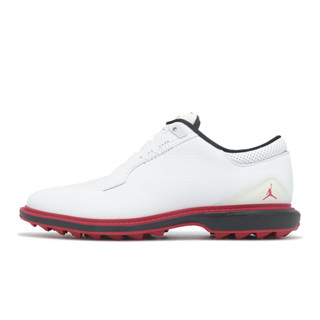 Nike 高爾夫球鞋 Jordan ADG 5 男鞋 白 紅 皮革 運動鞋 [ACS] FQ6642-103