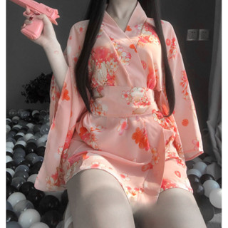 ♦朵蜜拉♦Doumi【❤︎櫻花公主❤︎】和服睡衣 日式浴衣 櫻花和服 萬聖節 日本和服 和服式睡袍 粉色和服 睡衣