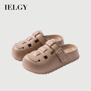 IELGY EVA女洞鞋新款防滑透氣包頭半翻拖鞋外穿