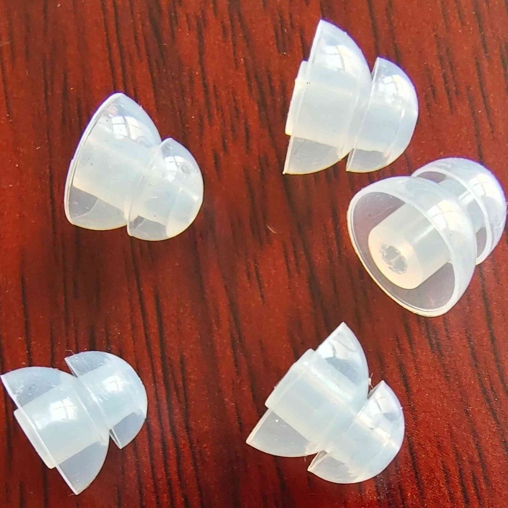 雙層助聽器耳塞矽膠耳帽耳堵助聽機配件零件批發西門子寶爾通通用