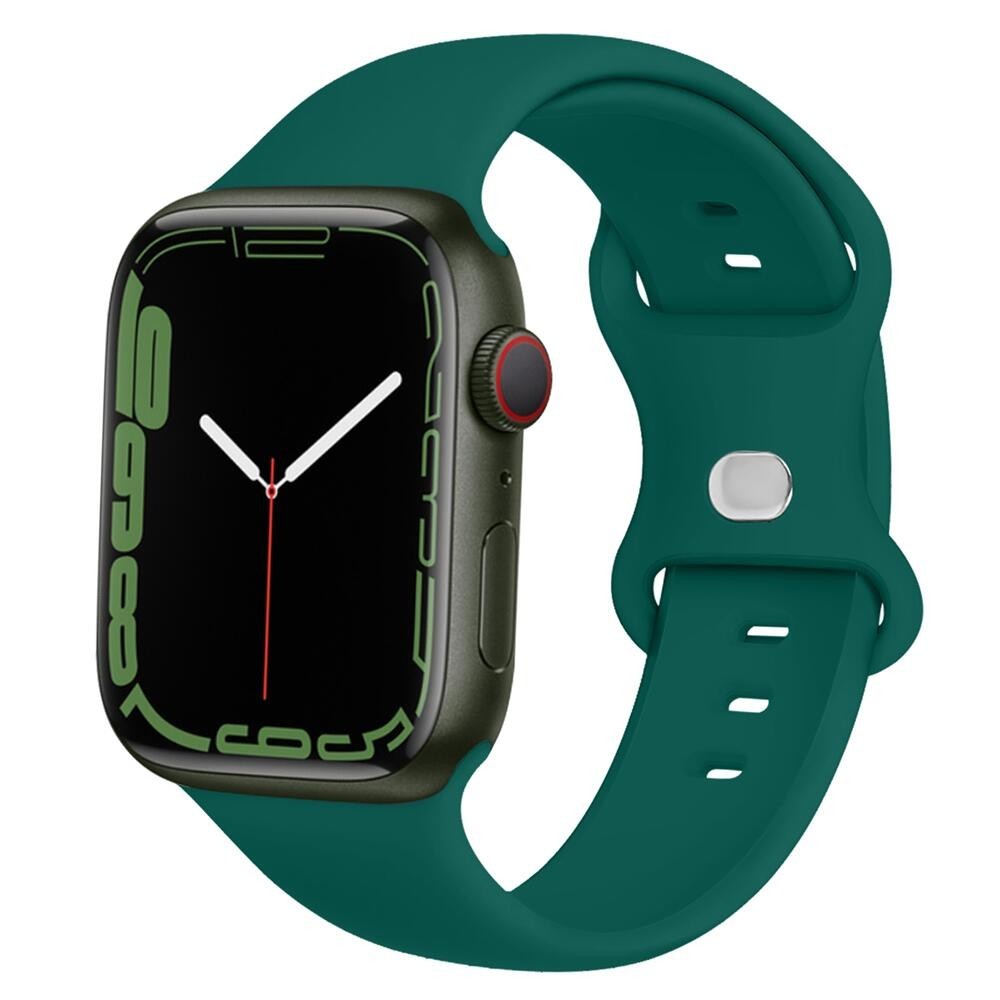 兼容 Apple watch 錶帶 45 毫米 44 毫米 41 毫米 40 毫米軟矽膠腕帶,適用於手錶系列 9/8/7