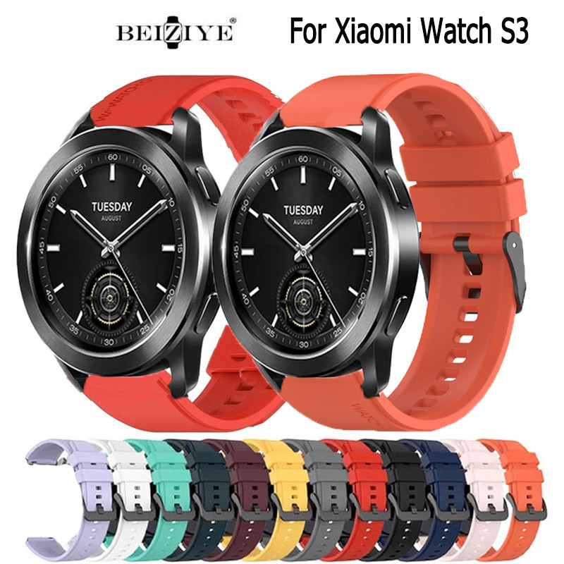 XIAOMI 小米手錶 S3 錶帶矽膠替換錶帶錶帶