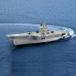 兒童航空母艦模型 仿真船模玩具 軍事軍艦擺件戰爭模型航海模型