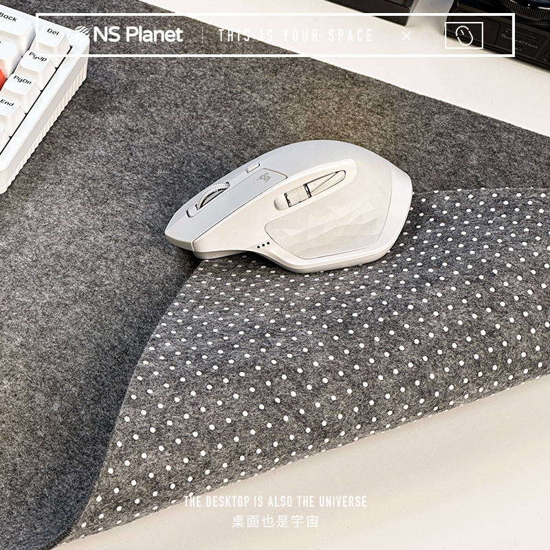 NS Planet毛氈滑鼠墊超大桌墊高級感筆電鍵盤墊防滑辦公墊