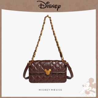 迪士尼 復古 Disney 鏈帶斜挎包 - 女士時尚絎縫單肩包