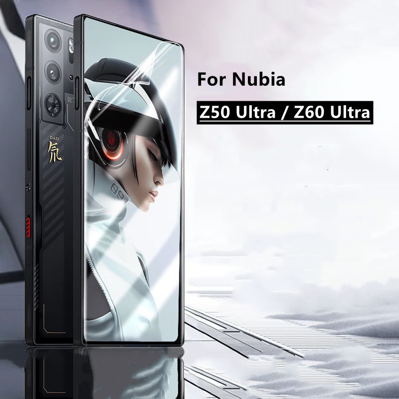 【適用於】努比亞Z50Ultra Z60Ultra高清滿版保護貼高清軟性水凝膜 Nubia Z50Ultra Z60Ul
