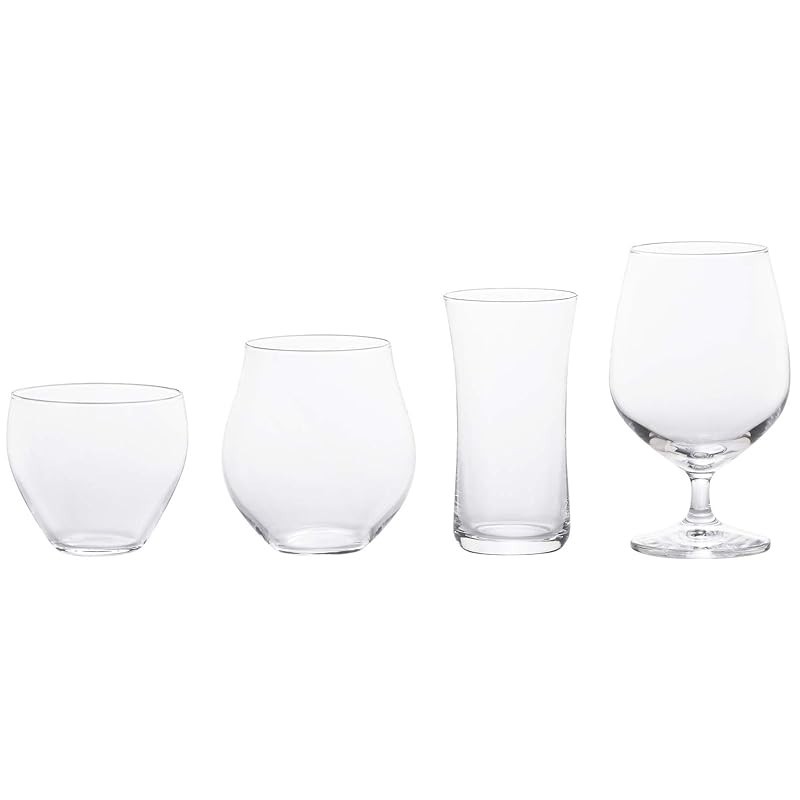 《ADERIA》工艺清酒杯品尝套装，透明，可洗碗机，日本制造，适用于高脚杯，结婚纪念，啤酒，礼物，人气排行榜，玻璃杯，清