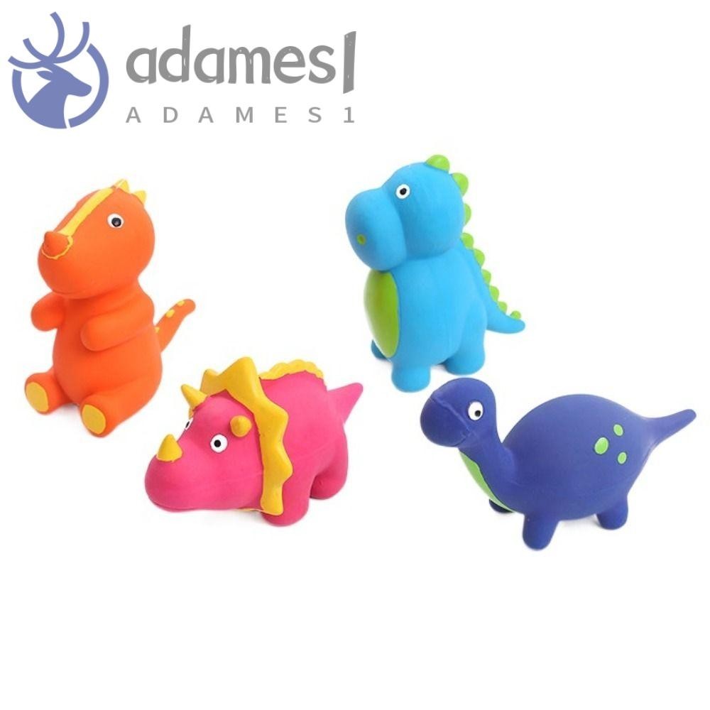 ADAMES狗乳膠咀嚼玩具,卡通防擠壓乳膠恐龍狗玩具,可愛軟耐咬狗發聲玩具對於狗小狗