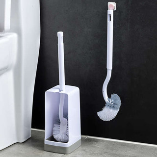 清潔刷 刷具清潔 日本AISEN衛生間馬桶刷套裝長柄洗廁所的刷子坐便器清潔刷帶底座