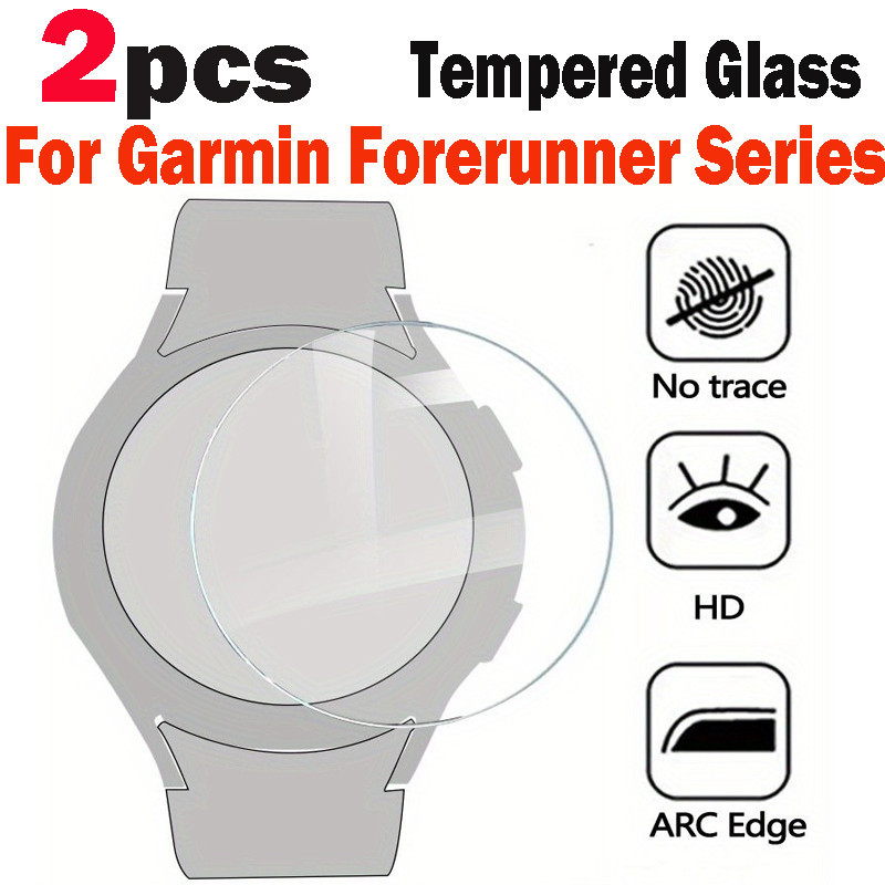 2 片 9H 硬度鋼化玻璃適用於 Garmin Forerunner 55 235 245 Forerunner 屏幕保