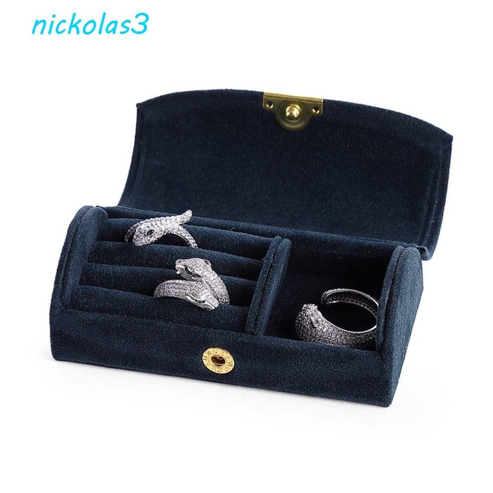 NICKOLAS女性首飾盒精製小珠寶盒容器純色珠寶展示托盤珠寶包裝指環盒