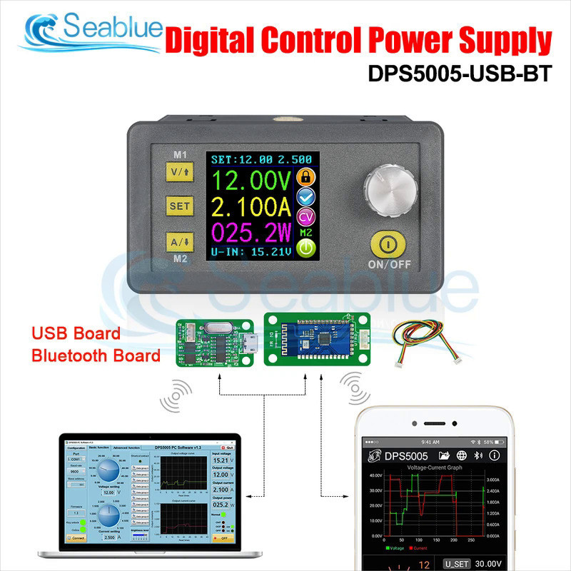 Dps5005 50V 5A通訊恆流DC-DC電壓電流降壓電源模塊降壓電壓轉換器電壓表