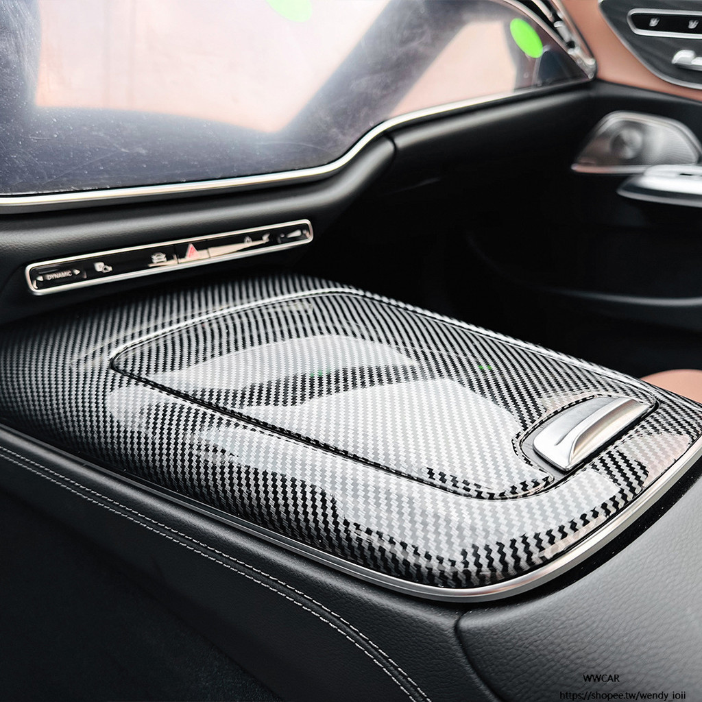賓士 Benz E-Class W214 E200 E300 改裝 配件 排擋框 中控面板 內飾貼片 車貼 碳纖紋框