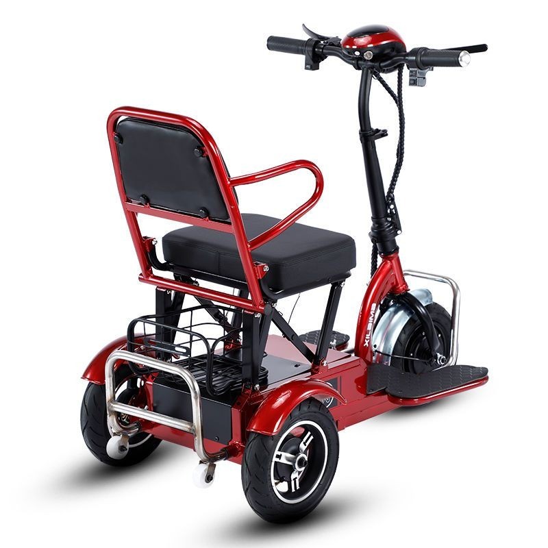 【臺灣專供】新款成人迷你折迭小型輕便代步電動三輪車電輪椅車用老年人代步車