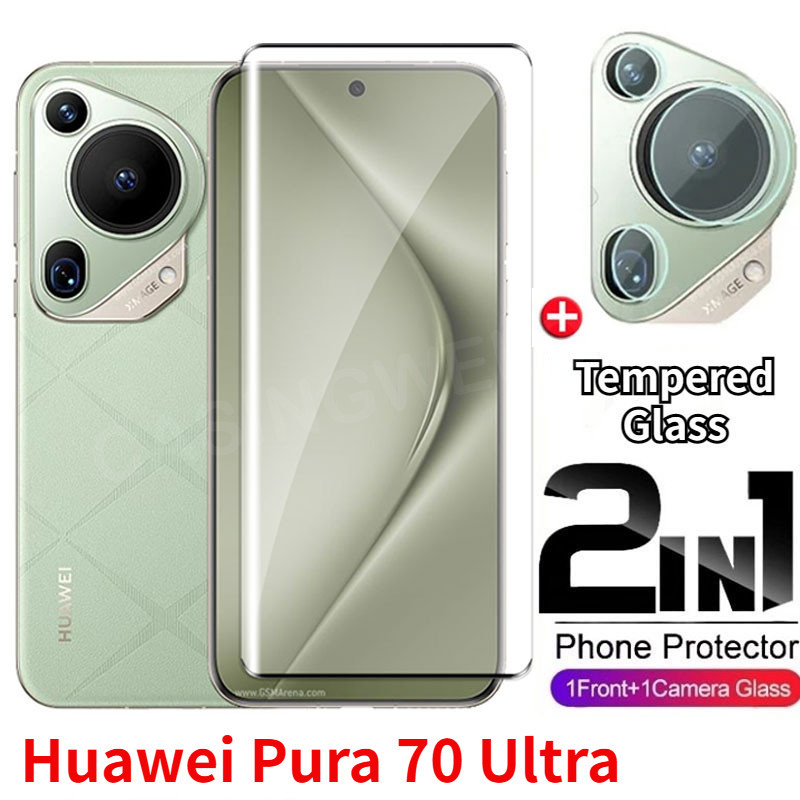 2 合 1 華為 Pura 70 系列鋼化玻璃膜適用於華為 Pura 70 Pro Pura 70 Ultra Pura
