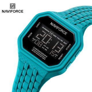 Naviforce NF7116 新款復古男士數字手錶夜光顯示計時碼表鐘錶運動休閒時鐘
