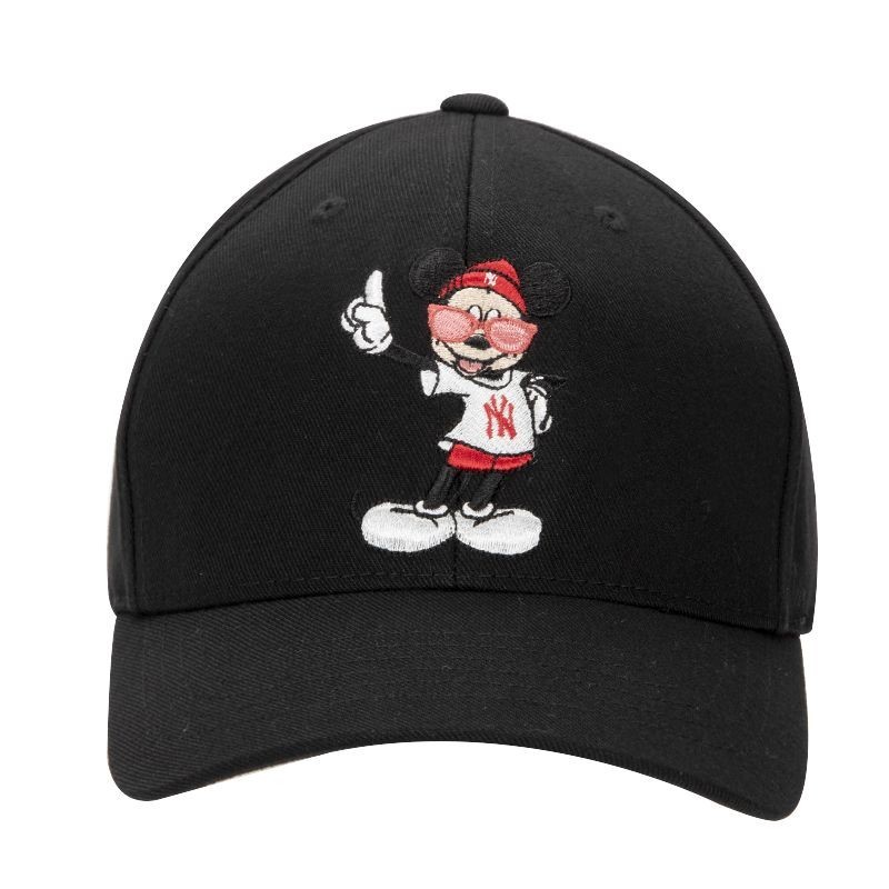 運動 配件 裝備 帽子男女帽迪士尼米奇米妮聯名硬頂休閒鴨舌帽運動遮陽棒球帽