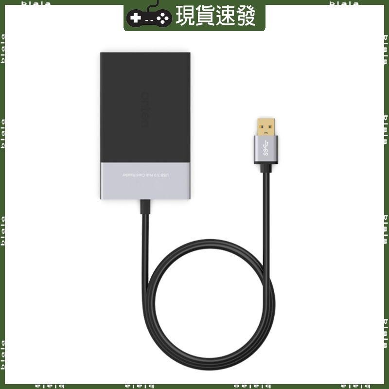 Blala Speed存儲卡讀卡器USB 3 0 2端口HUB適配器鋁合金外殼