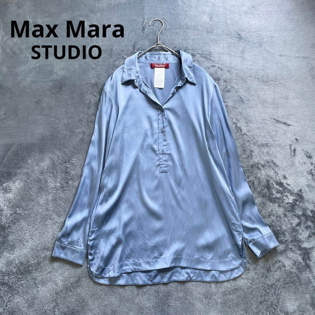 二手 - 義大利 MaxMara 絲綢襯衫 38