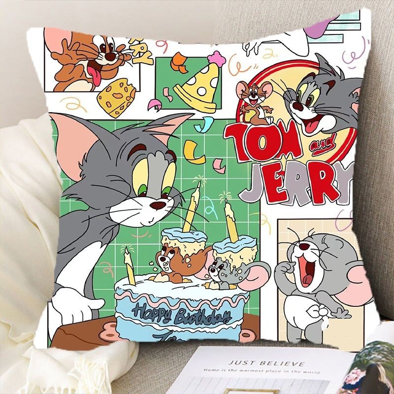 👾潮玩市集👾 貓和老鼠抱枕 湯姆傑瑞卡通動漫枕頭 可愛卡通玩偶辦公椅靠枕頭 趴枕 午睡枕 趴睡枕 貓和老鼠周邊