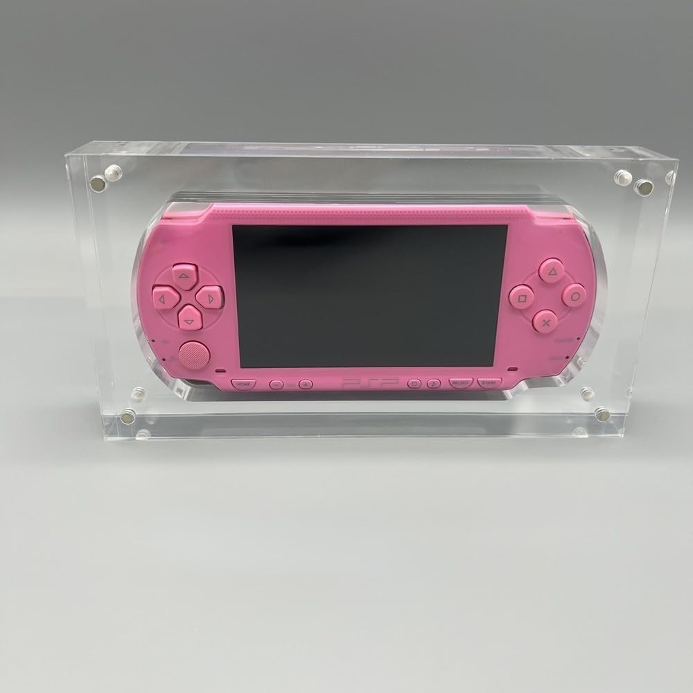 Nslikey 亞克力展示櫃替換適用於索尼 PSP 1000 遊戲機磁性透明亞克力展示盒外殼