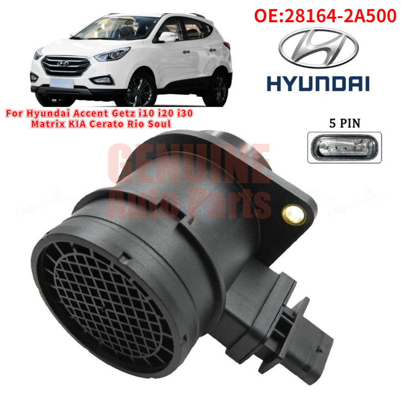 HYUNDAI 28164-2a500 MAF 質量空氣流量計傳感器適用於現代雅紳特 Getz i10 i20 i30