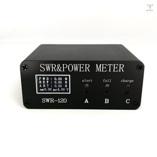 Swr-120 1.8MHz-50MHz 0.5W-120W 駐波表 OLED 數顯 SWR HF 短波表功率瓦特表