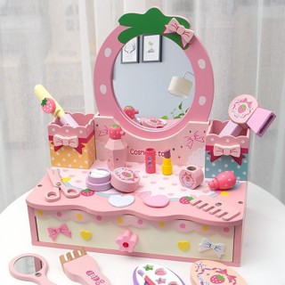兒童玩具化妝品套裝化妝桌首飾盒小女孩公主3-6歲過家家生日禮物