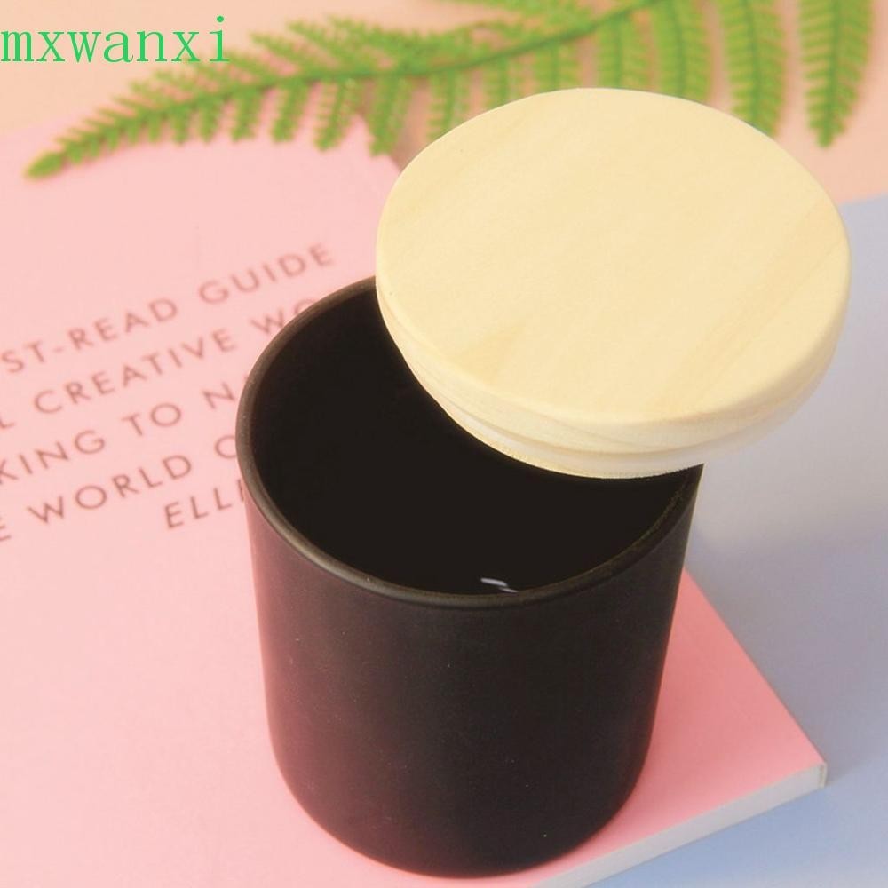 MXWANXI梅森罐蓋圓形1個帶密封圈廣口蓋松木木蓋瓶蓋