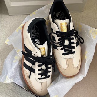 ADIDAS SAMBA OG 奶油黑 金標 麂皮 復古 運動 休閒 女鞋 ID0478